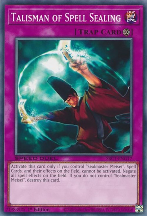 Talisman of Spell Sealing [SBC1-ENG17] Common | Card Merchant Takapuna