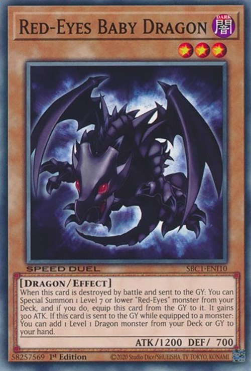 Red-Eyes Baby Dragon [SBC1-ENI10] Common | Card Merchant Takapuna