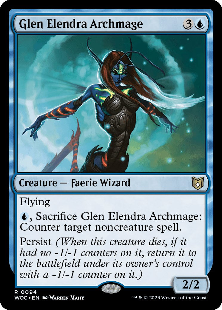 Glen Elendra Archmage [Wilds of Eldraine Commander] | Card Merchant Takapuna