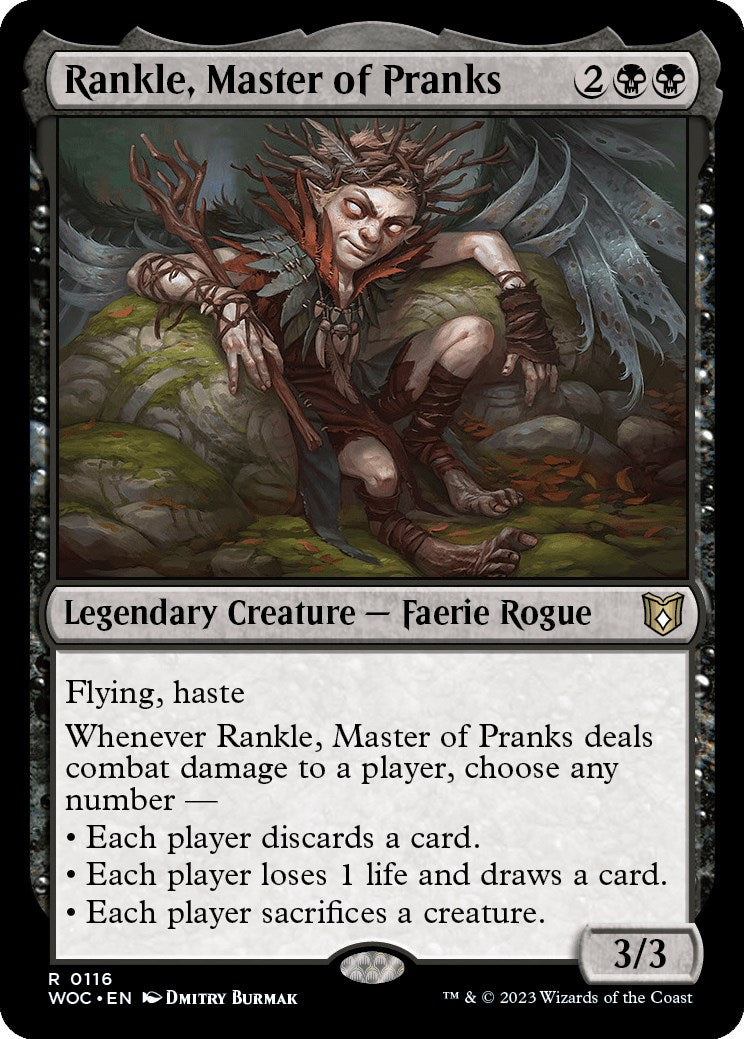 Rankle, Master of Pranks [Wilds of Eldraine Commander] | Card Merchant Takapuna