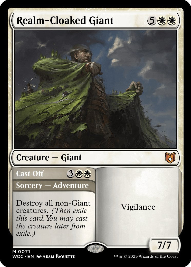 Realm-Cloaked Giant // Cast Off [Wilds of Eldraine Commander] | Card Merchant Takapuna