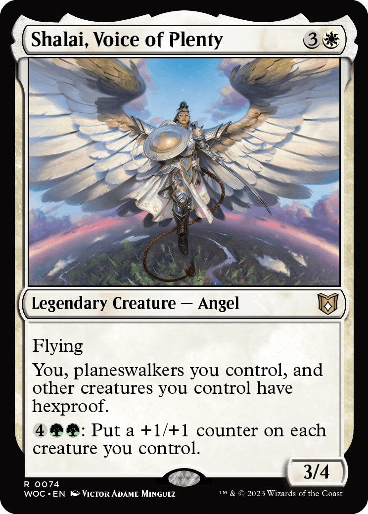 Shalai, Voice of Plenty [Wilds of Eldraine Commander] | Card Merchant Takapuna