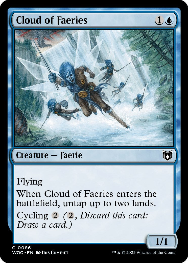 Cloud of Faeries [Wilds of Eldraine Commander] | Card Merchant Takapuna