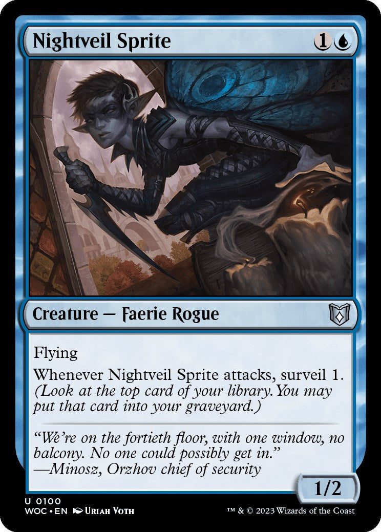 Nightveil Sprite [Wilds of Eldraine Commander] | Card Merchant Takapuna