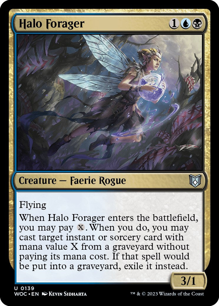 Halo Forager [Wilds of Eldraine Commander] | Card Merchant Takapuna