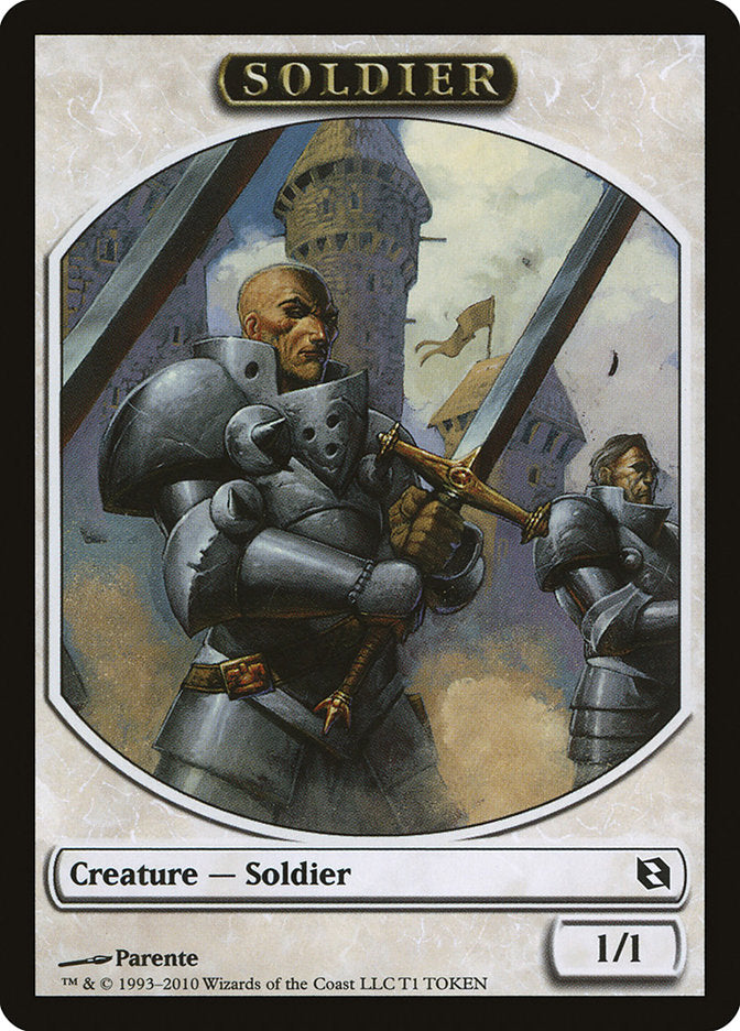 Soldier Token [Duel Decks: Elspeth vs. Tezzeret Tokens] | Card Merchant Takapuna