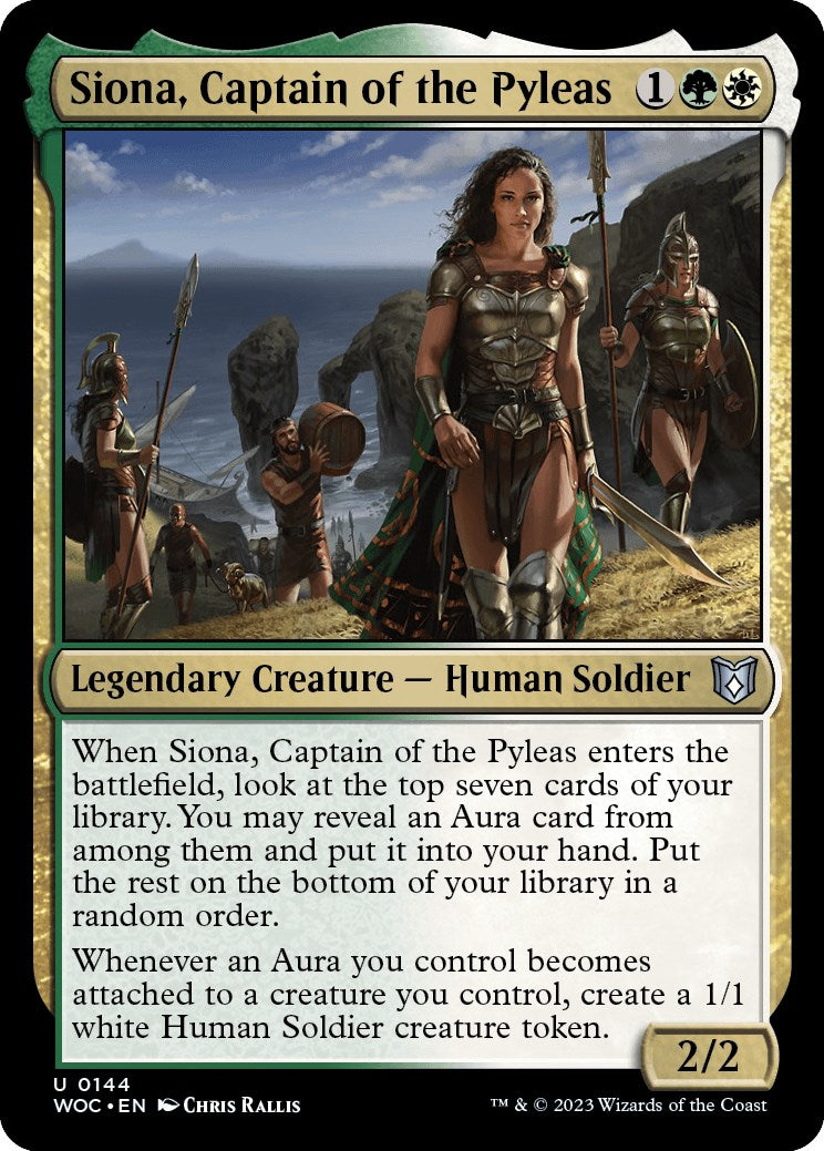 Siona, Captain of the Pyleas [Wilds of Eldraine Commander] | Card Merchant Takapuna