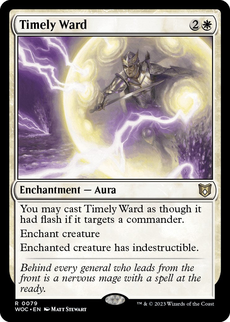 Timely Ward [Wilds of Eldraine Commander] | Card Merchant Takapuna