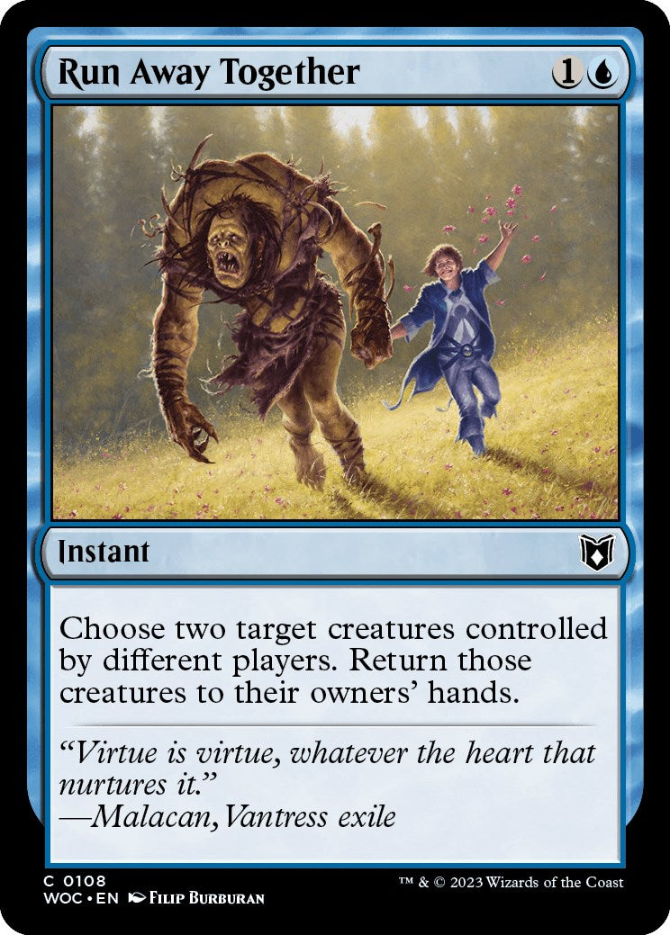 Run Away Together [Wilds of Eldraine Commander] | Card Merchant Takapuna