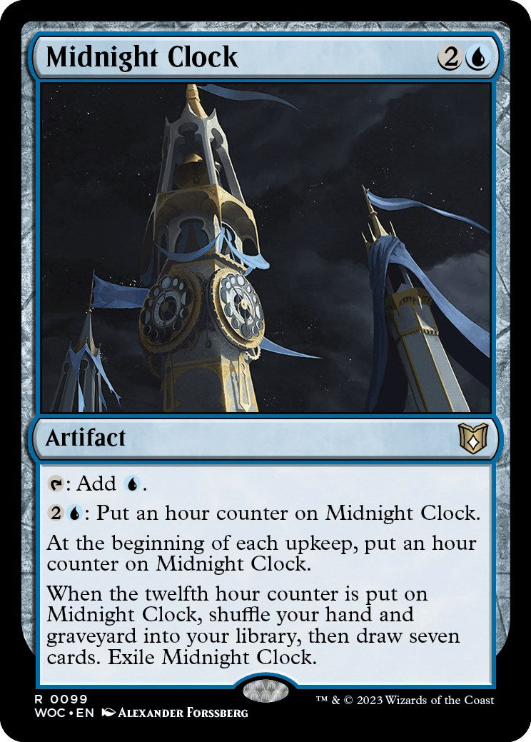 Midnight Clock [Wilds of Eldraine Commander] | Card Merchant Takapuna