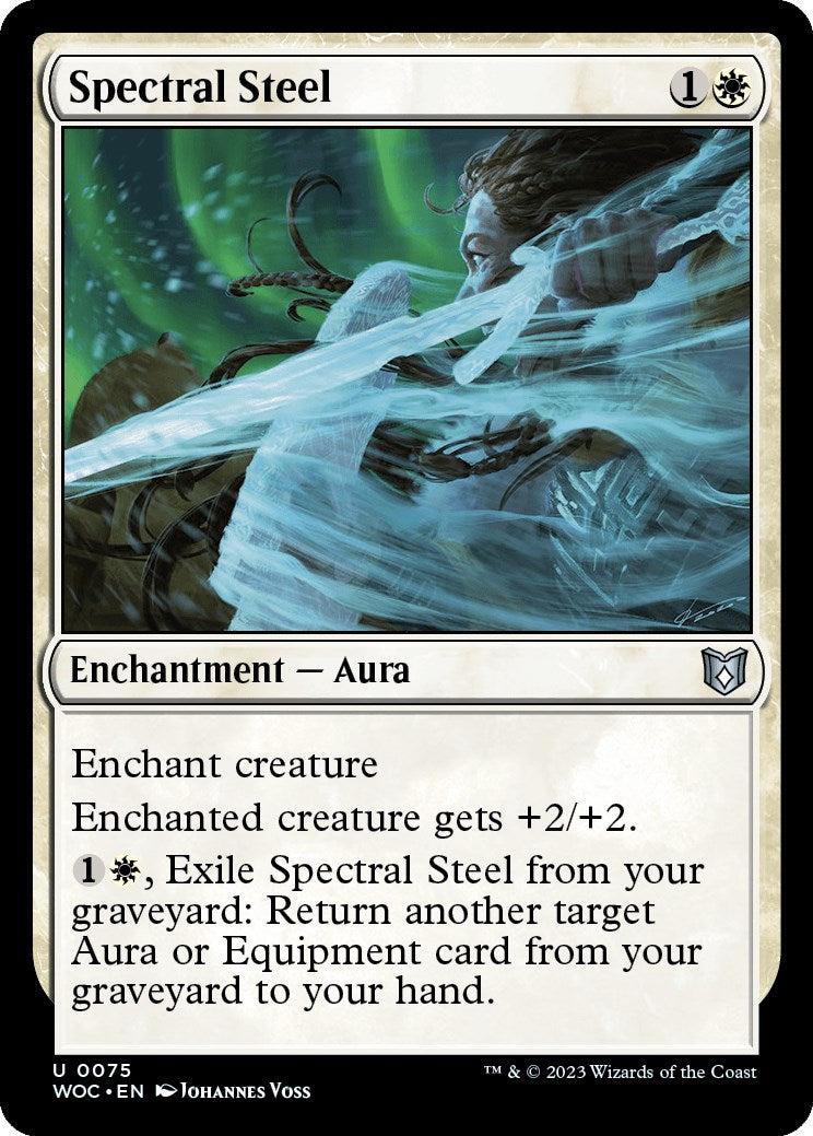 Spectral Steel [Wilds of Eldraine Commander] | Card Merchant Takapuna