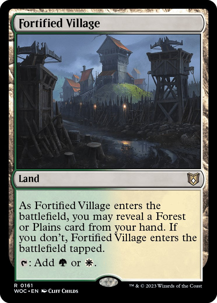 Fortified Village [Wilds of Eldraine Commander] | Card Merchant Takapuna