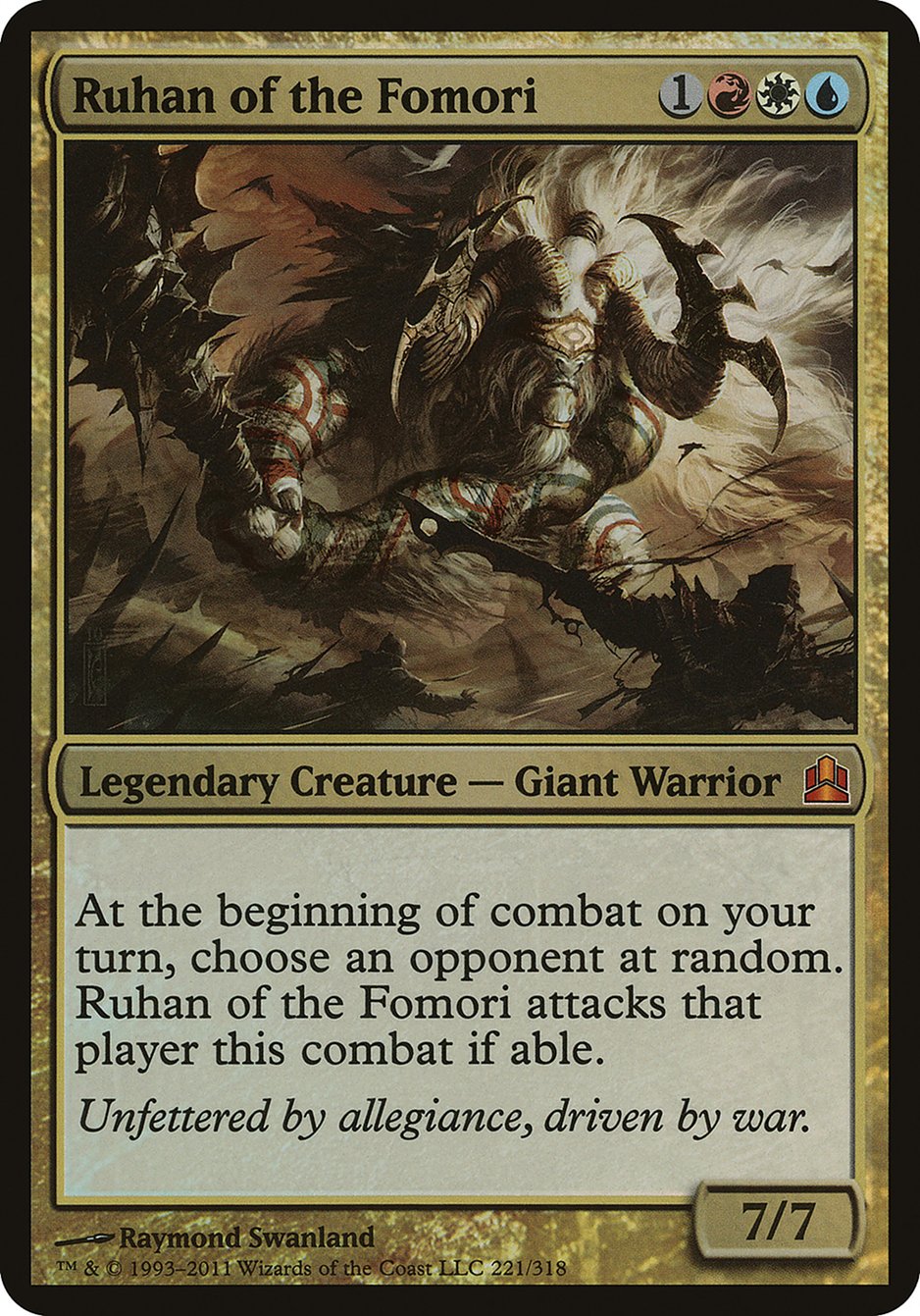 Ruhan of the Fomori (Oversized) [Commander 2011 Oversized] | Card Merchant Takapuna