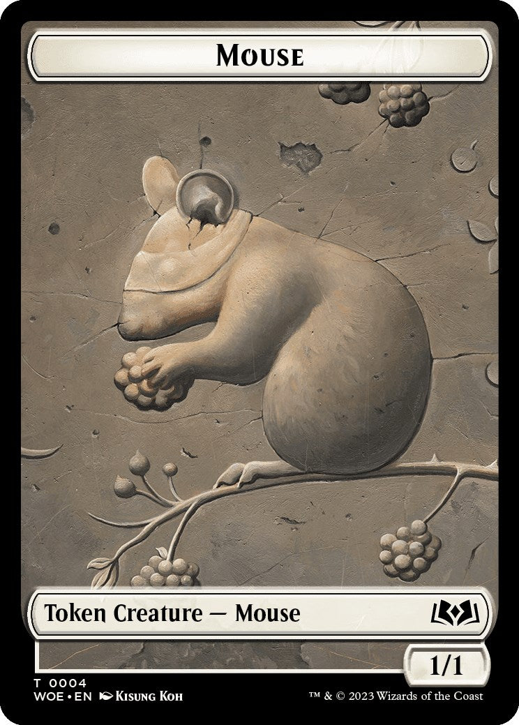 Mouse Token [Wilds of Eldraine Tokens] | Card Merchant Takapuna