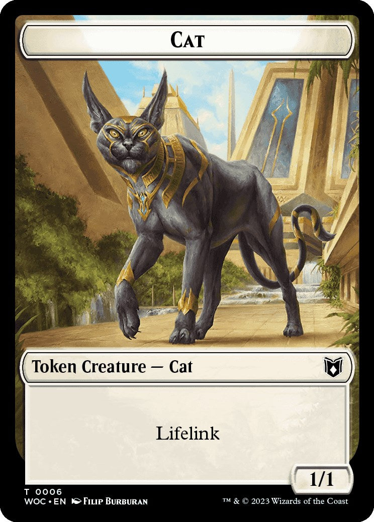 Cat (0006) // Pegasus Double-Sided Token [Wilds of Eldraine Commander Tokens] | Card Merchant Takapuna