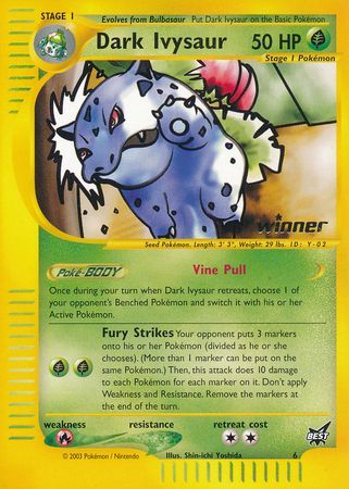 Dark Ivysaur (6) (Winner) [Best of Promos] | Card Merchant Takapuna