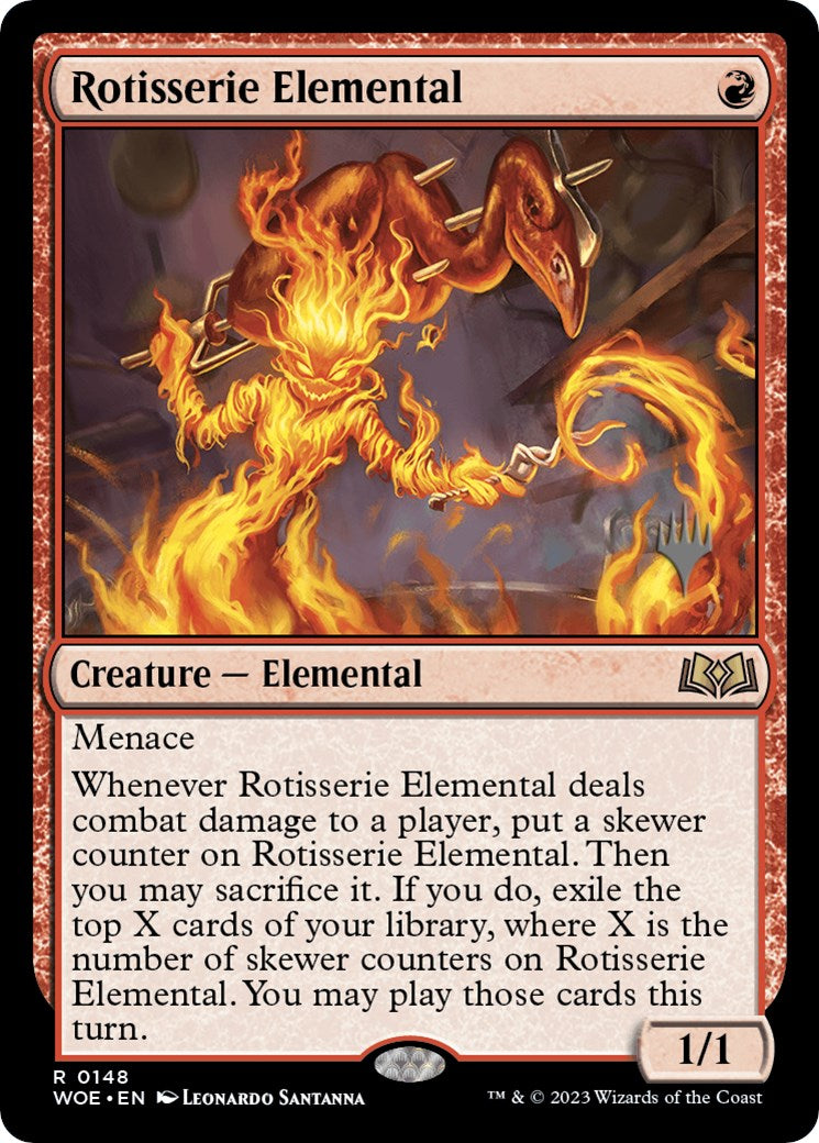 Rotisserie Elemental (Promo Pack) [Wilds of Eldraine Promos] | Card Merchant Takapuna