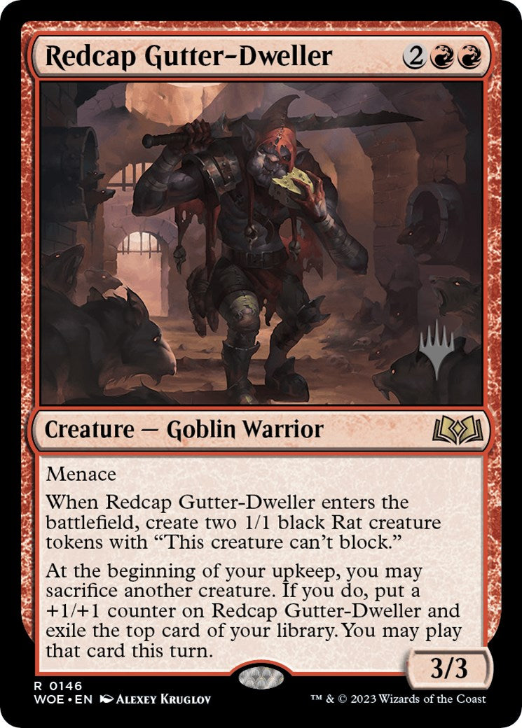 Redcap Gutter-Dweller (Promo Pack) [Wilds of Eldraine Promos] | Card Merchant Takapuna