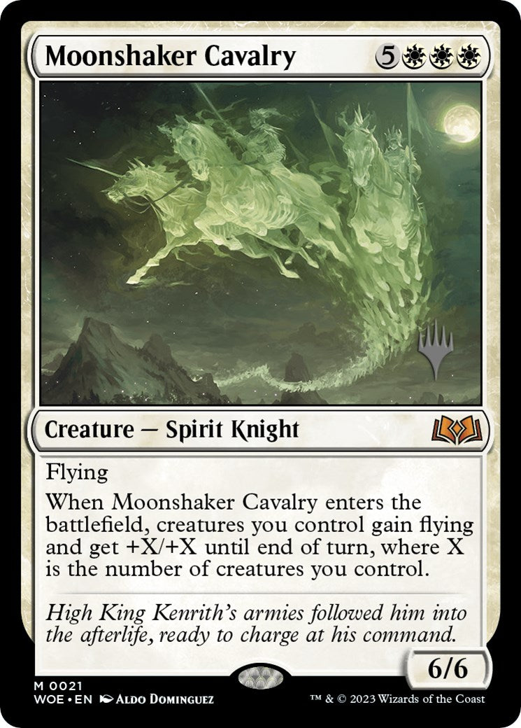 Moonshaker Cavalry (Promo Pack) [Wilds of Eldraine Promos] | Card Merchant Takapuna