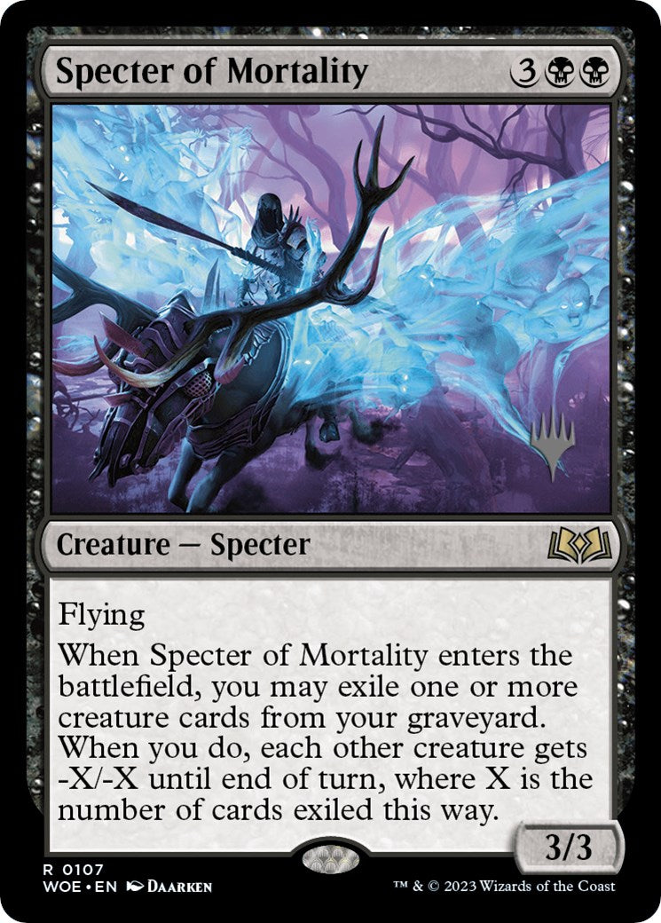 Specter of Mortality (Promo Pack) [Wilds of Eldraine Promos] | Card Merchant Takapuna