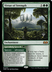 Virtue of Strength // Garenbrig Growth (Promo Pack) [Wilds of Eldraine Promos] | Card Merchant Takapuna