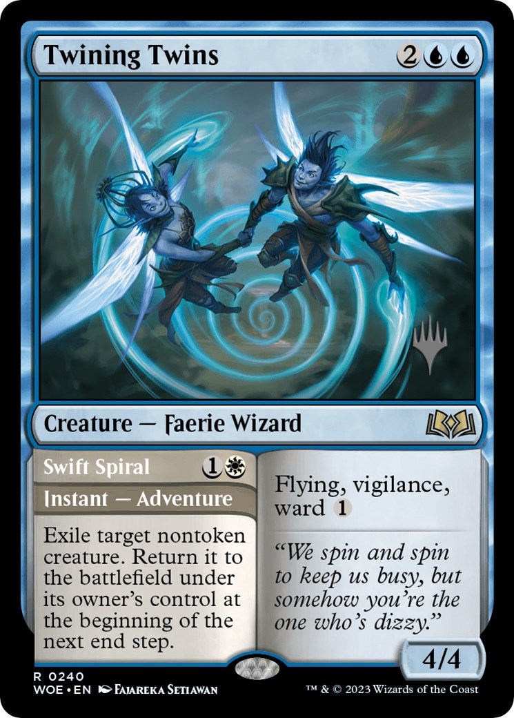 Twining Twins // Swift Spiral (Promo Pack) [Wilds of Eldraine Promos] | Card Merchant Takapuna