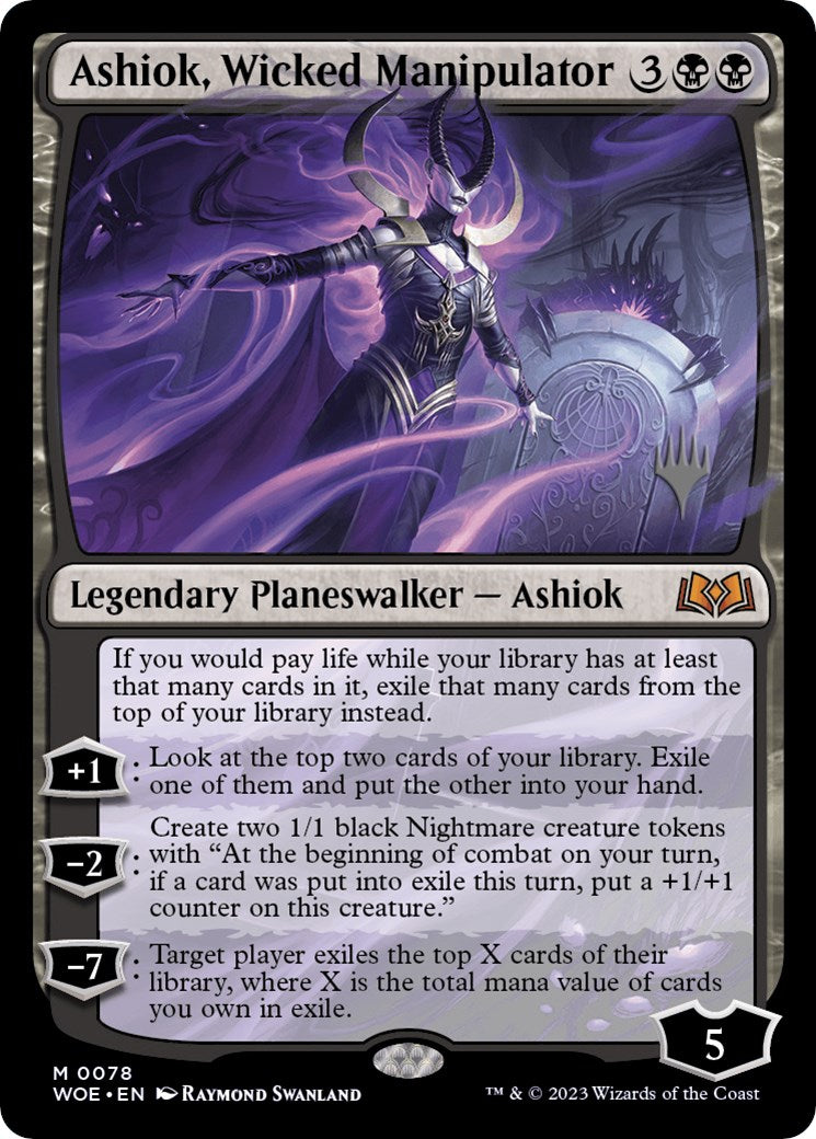 Ashiok, Wicked Manipulator (Promo Pack) [Wilds of Eldraine Promos] | Card Merchant Takapuna