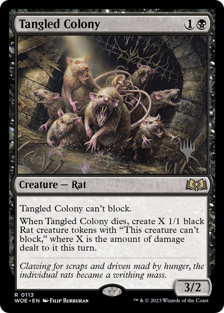 Tangled Colony (Promo Pack) [Wilds of Eldraine Promos] | Card Merchant Takapuna