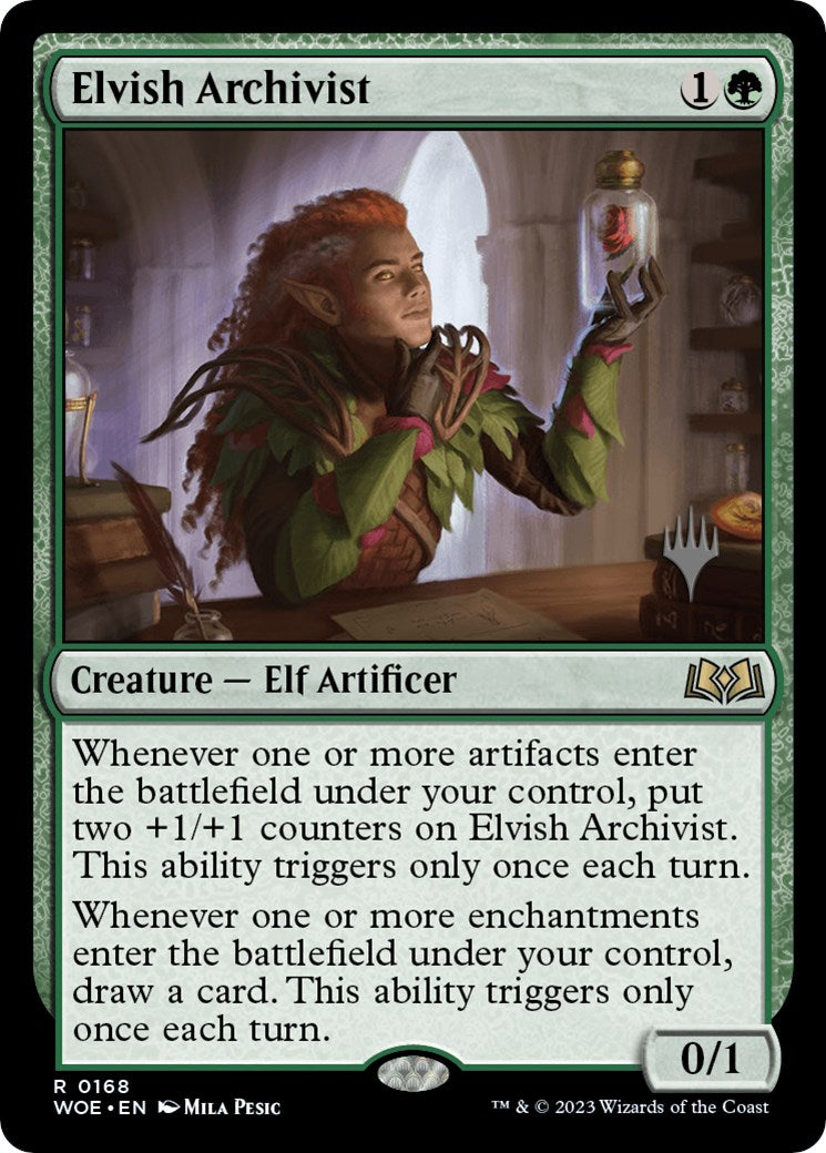 Elvish Archivist (Promo Pack) [Wilds of Eldraine Promos] | Card Merchant Takapuna