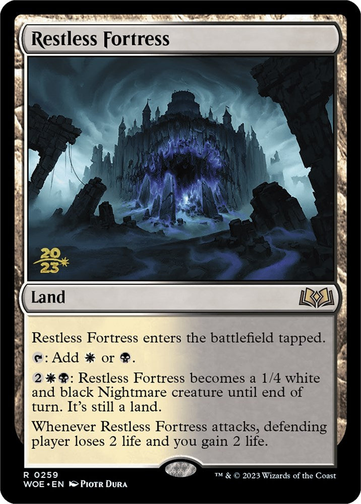 Restless Fortress [Wilds of Eldraine Prerelease Promos] | Card Merchant Takapuna