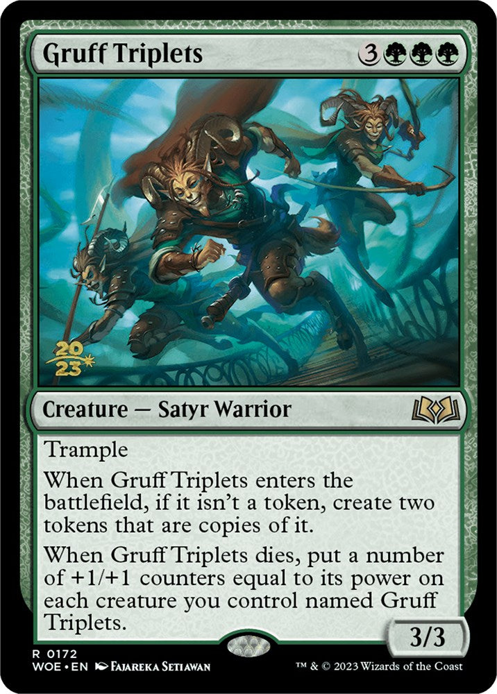 Gruff Triplets [Wilds of Eldraine Prerelease Promos] | Card Merchant Takapuna