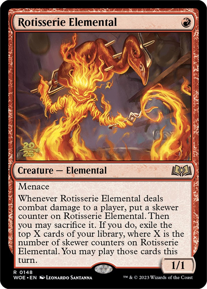 Rotisserie Elemental [Wilds of Eldraine Prerelease Promos] | Card Merchant Takapuna