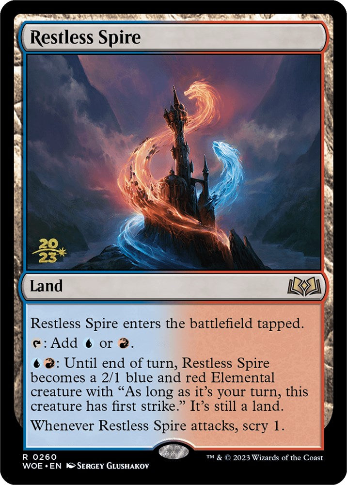 Restless Spire [Wilds of Eldraine Prerelease Promos] | Card Merchant Takapuna