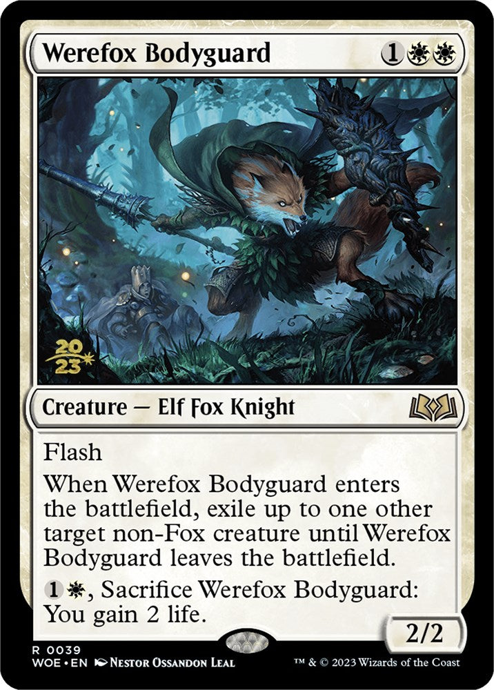 Werefox Bodyguard [Wilds of Eldraine Prerelease Promos] | Card Merchant Takapuna