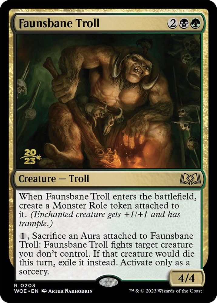 Faunsbane Troll [Wilds of Eldraine Prerelease Promos] | Card Merchant Takapuna