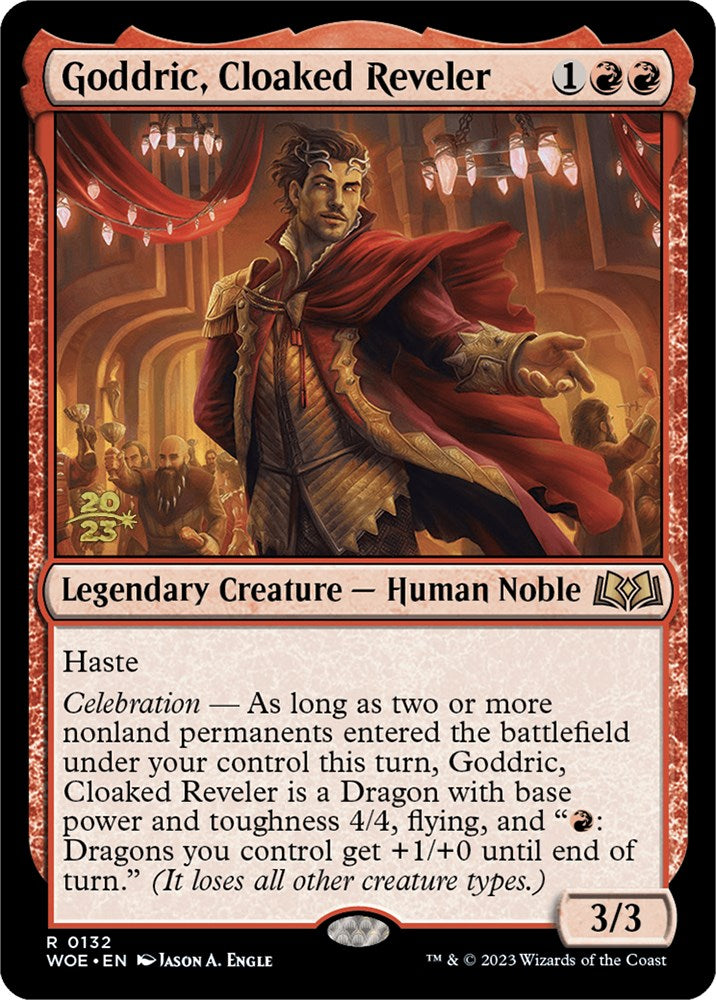 Goddric, Cloaked Reveler [Wilds of Eldraine Prerelease Promos] | Card Merchant Takapuna