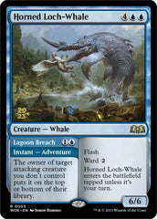 Horned Loch-Whale // Lagoon Breach [Wilds of Eldraine Prerelease Promos] | Card Merchant Takapuna