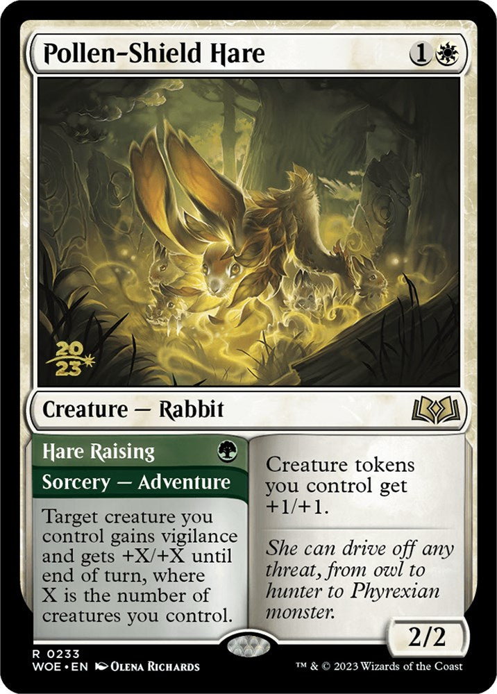 Pollen-Shield Hare // Hare Raising [Wilds of Eldraine Prerelease Promos] | Card Merchant Takapuna