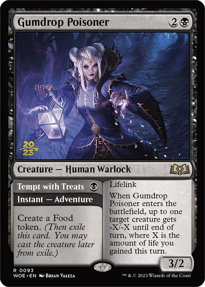 Gumdrop Poisoner // Tempt with Treats [Wilds of Eldraine Prerelease Promos] | Card Merchant Takapuna