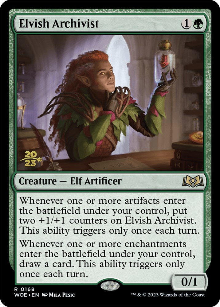 Elvish Archivist [Wilds of Eldraine Prerelease Promos] | Card Merchant Takapuna