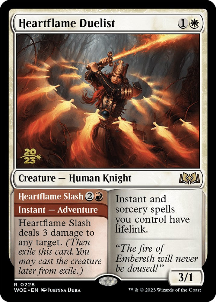 Heartflame Duelist // Heatflame Duelist (Promo Pack) [Wilds of Eldraine Promos] | Card Merchant Takapuna