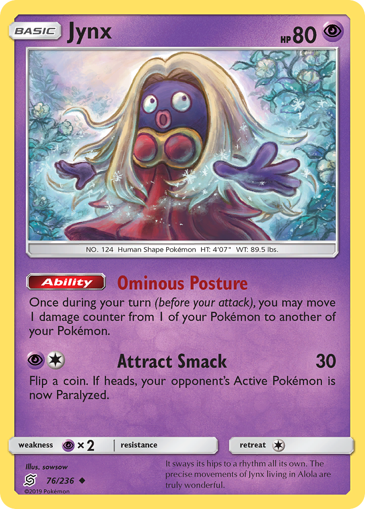 Jynx (76/236) [Sun & Moon: Unified Minds] | Card Merchant Takapuna