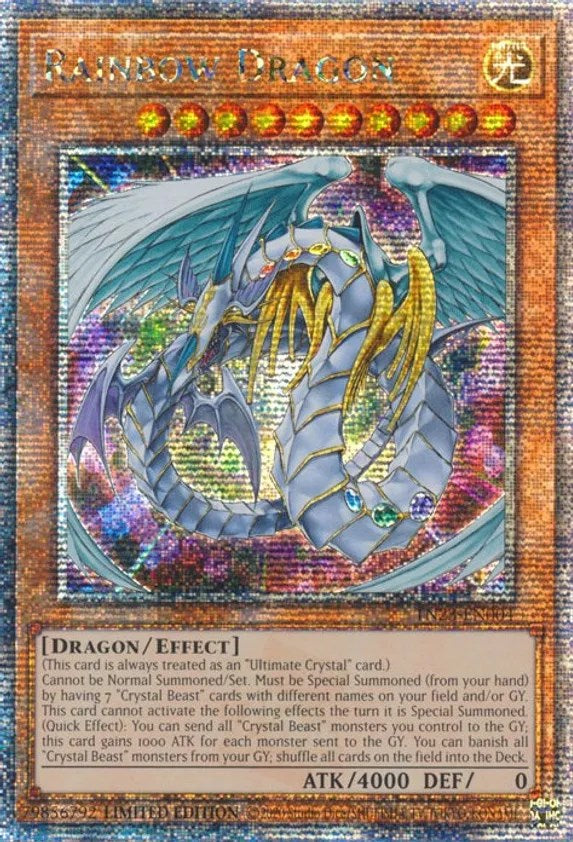 Rainbow Dragon [TN23-EN004] Quarter Century Secret Rare | Card Merchant Takapuna