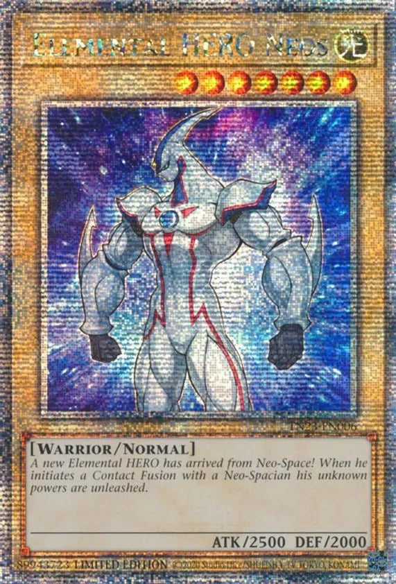 Elemental HERO Neos [TN23-EN006] Quarter Century Secret Rare | Card Merchant Takapuna