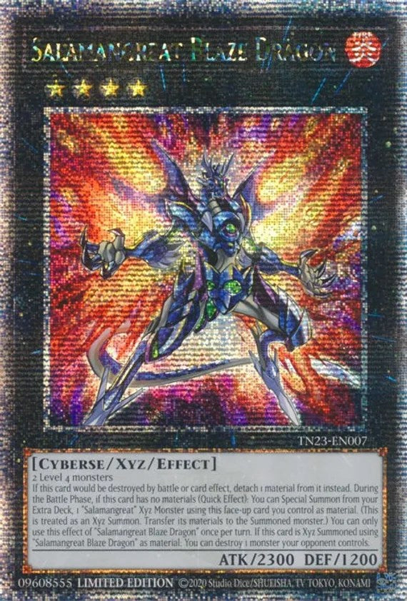 Salamangreat Blaze Dragon [TN23-EN007] Quarter Century Secret Rare | Card Merchant Takapuna