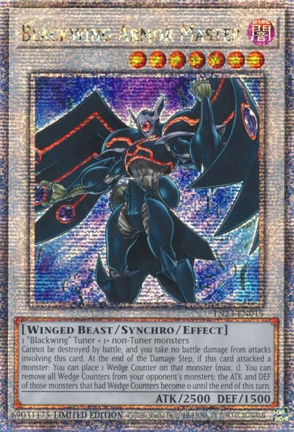 Blackwing Armor Master [TN23-EN015] Quarter Century Secret Rare | Card Merchant Takapuna