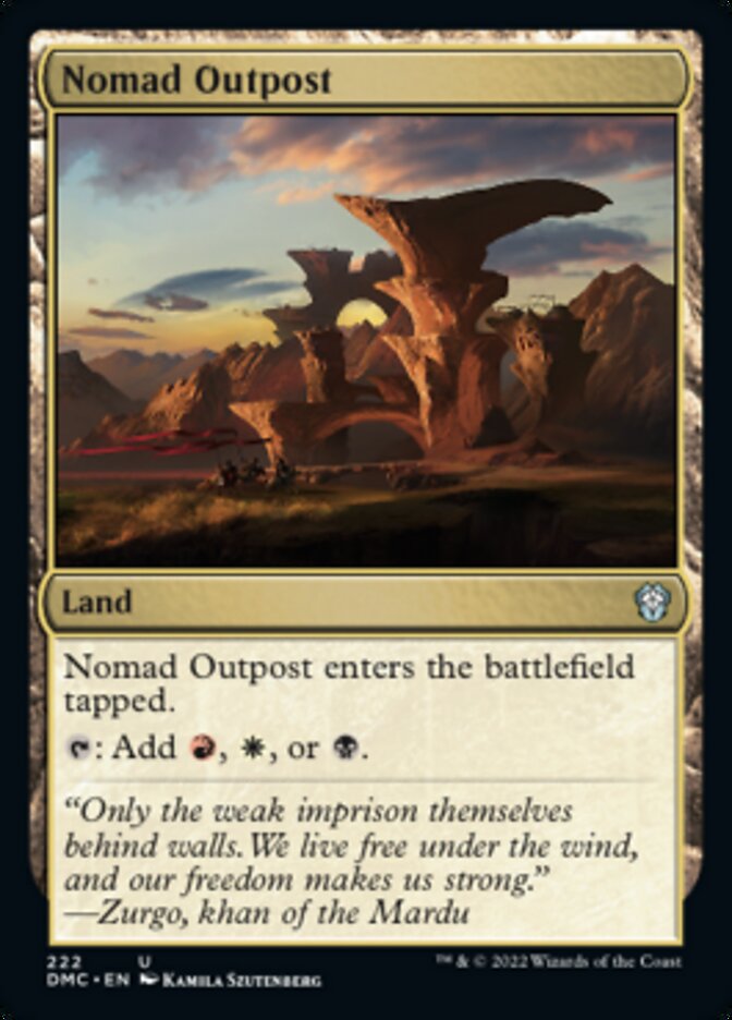 Nomad Outpost [Dominaria United Commander] | Card Merchant Takapuna