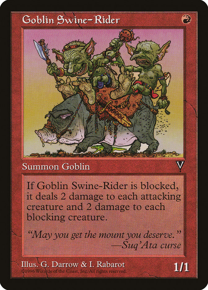 Goblin Swine-Rider [Visions] | Card Merchant Takapuna