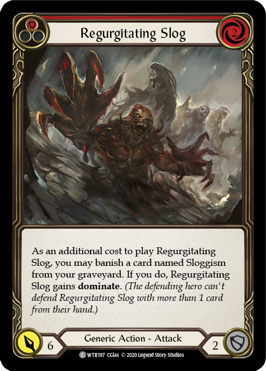 Regurgitating Slog (Red) [U-WTR197] (Welcome to Rathe Unlimited)  Unlimited Rainbow Foil | Card Merchant Takapuna