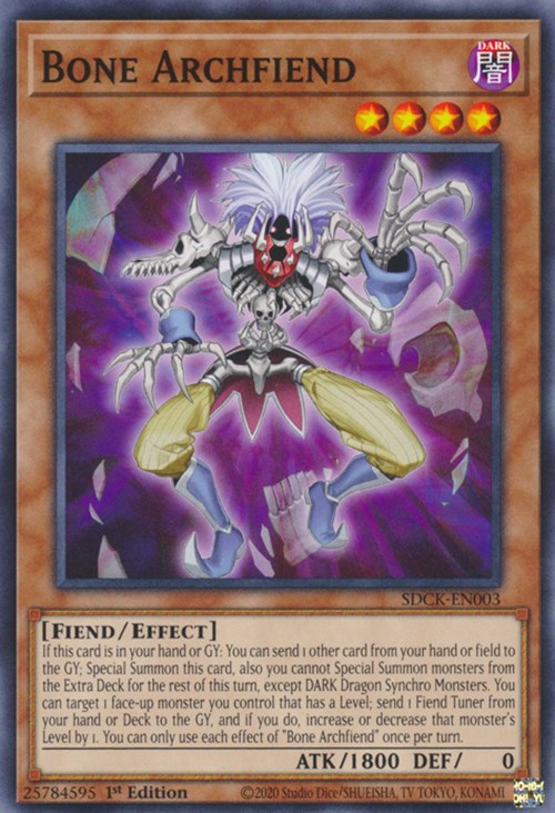 Bone Archfiend [SDCK-EN003] Common | Card Merchant Takapuna